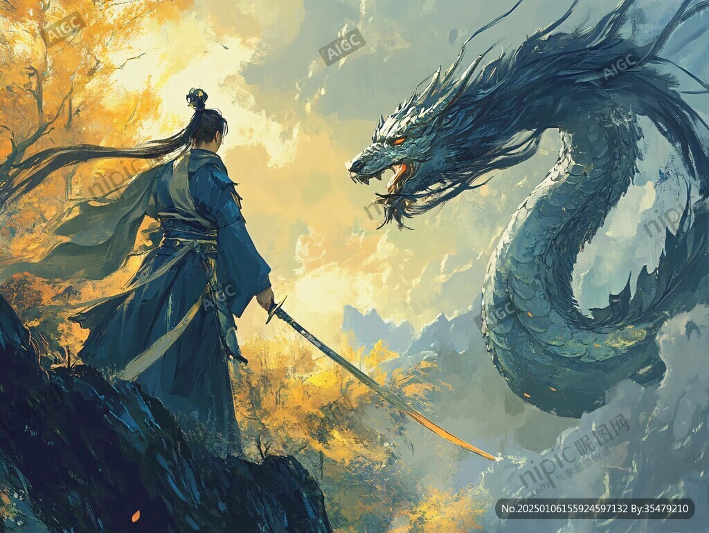 龙年横版插画