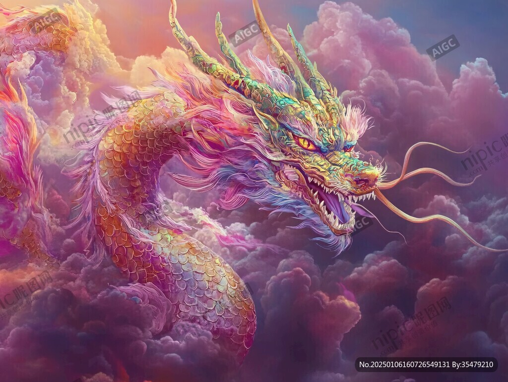 龙包装插画