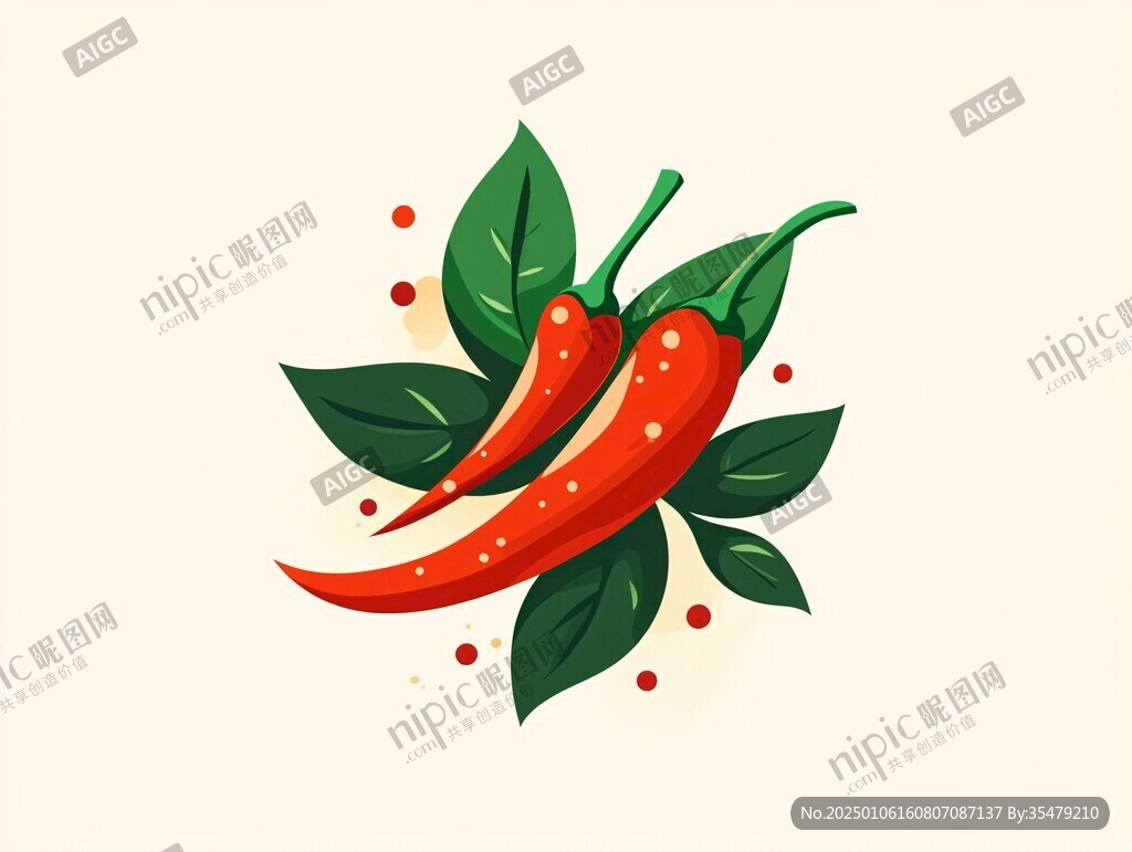 辣椒插画设计