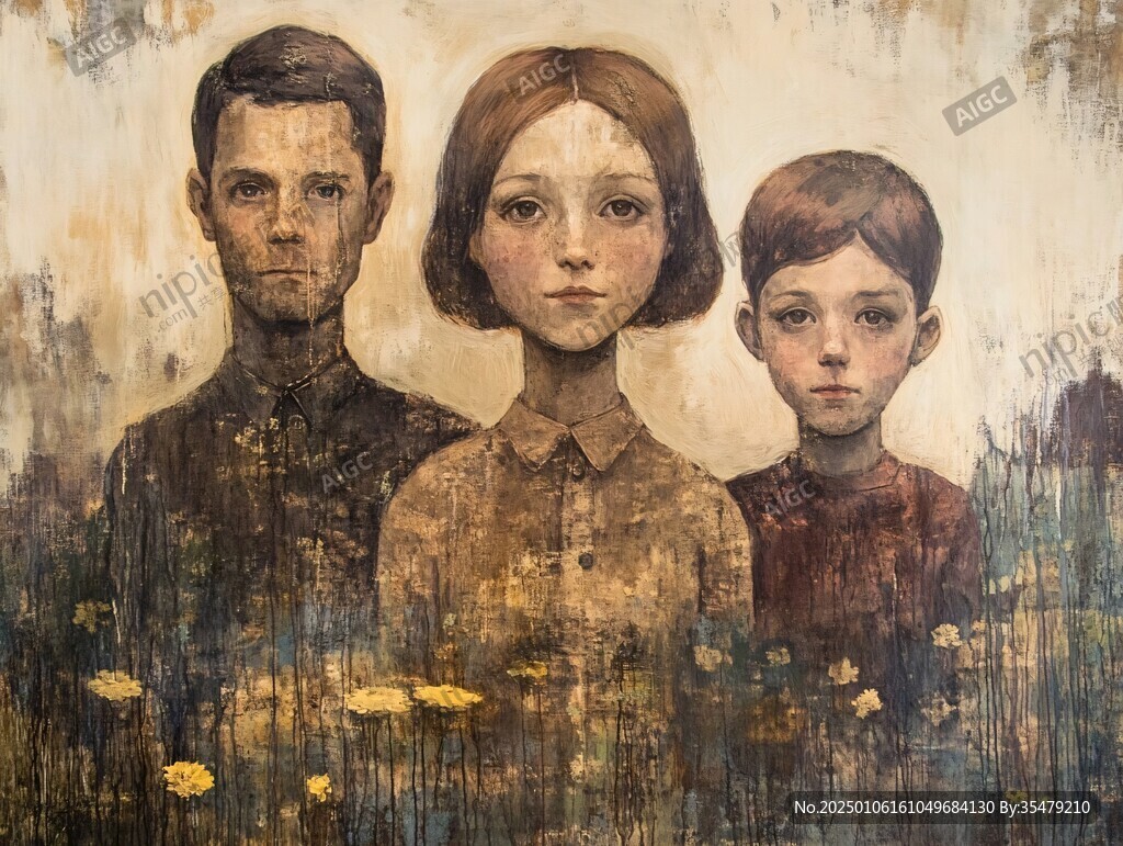 丙烯肖像画
