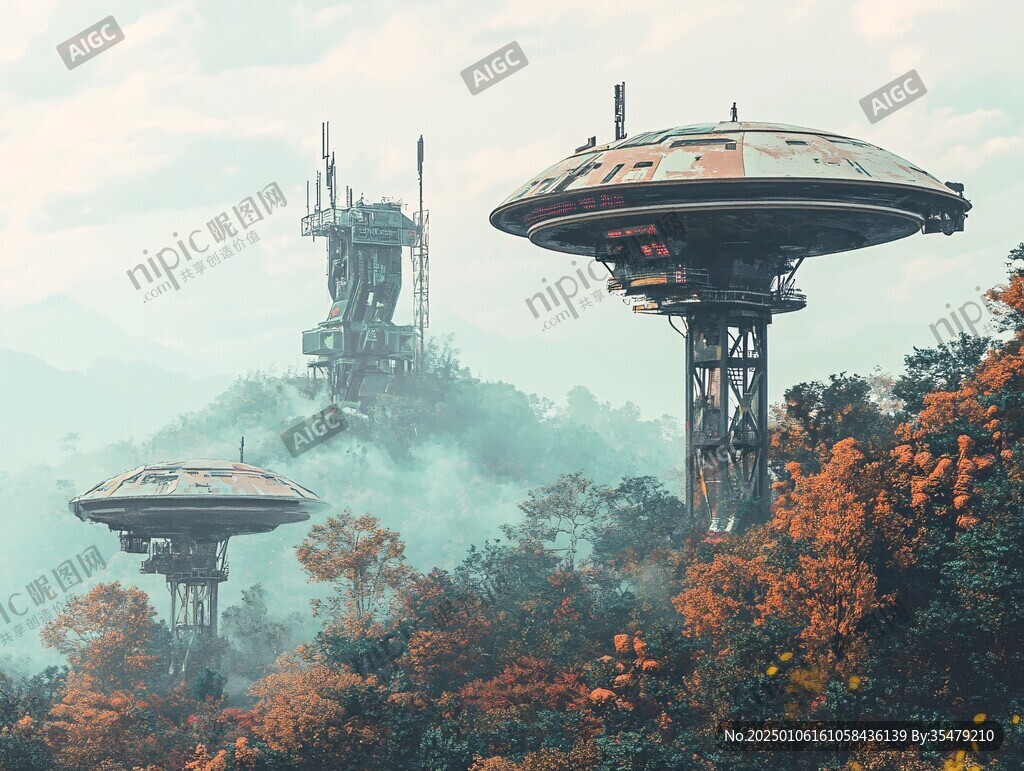 幻想的外星建筑
