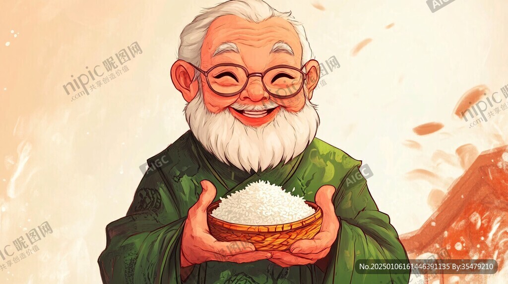桓仁大米插画