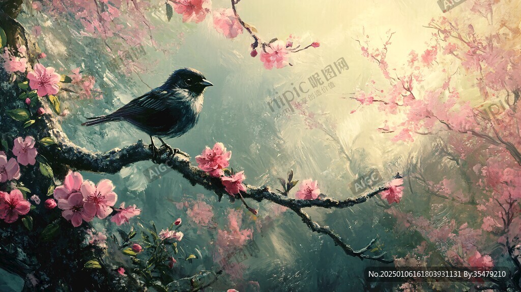 春天花鸟壁纸