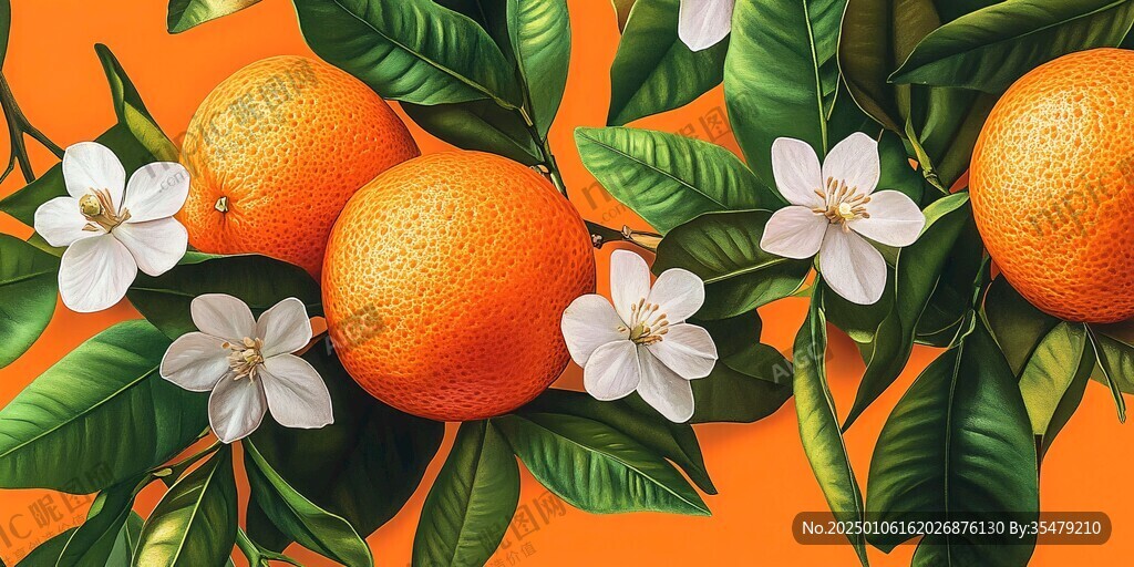 砂糖橘插画设计