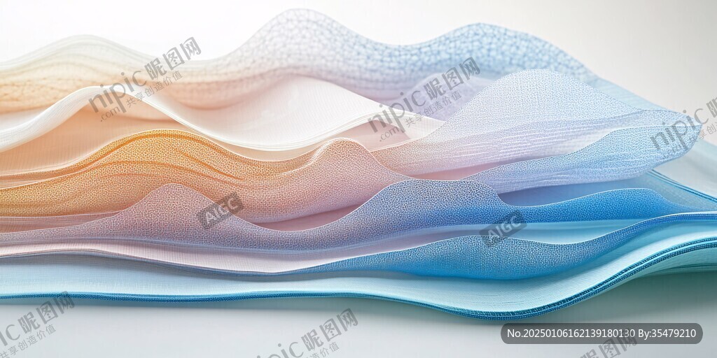 3d波浪线弧线弧形山