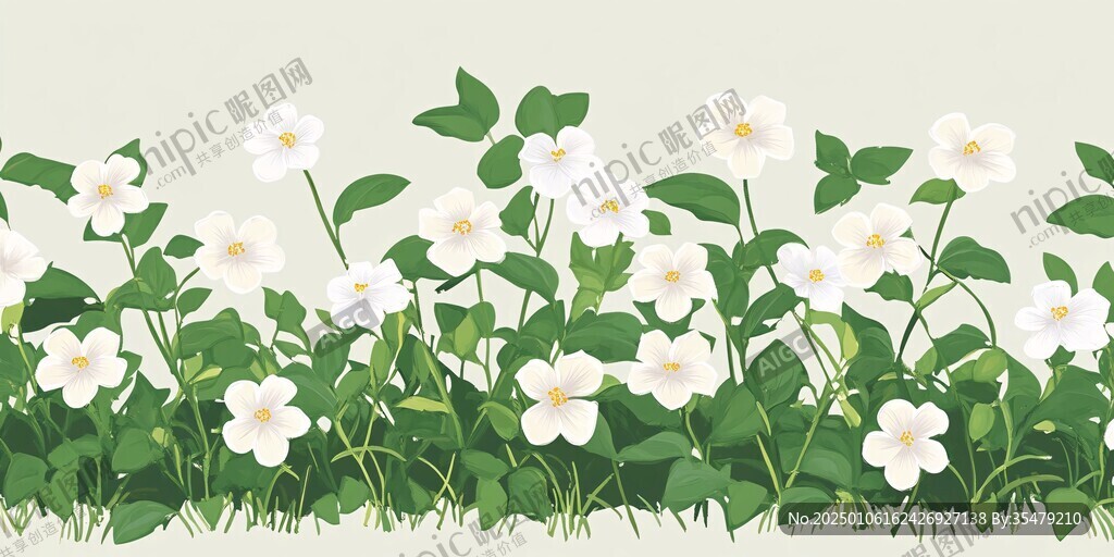 茉莉花插画