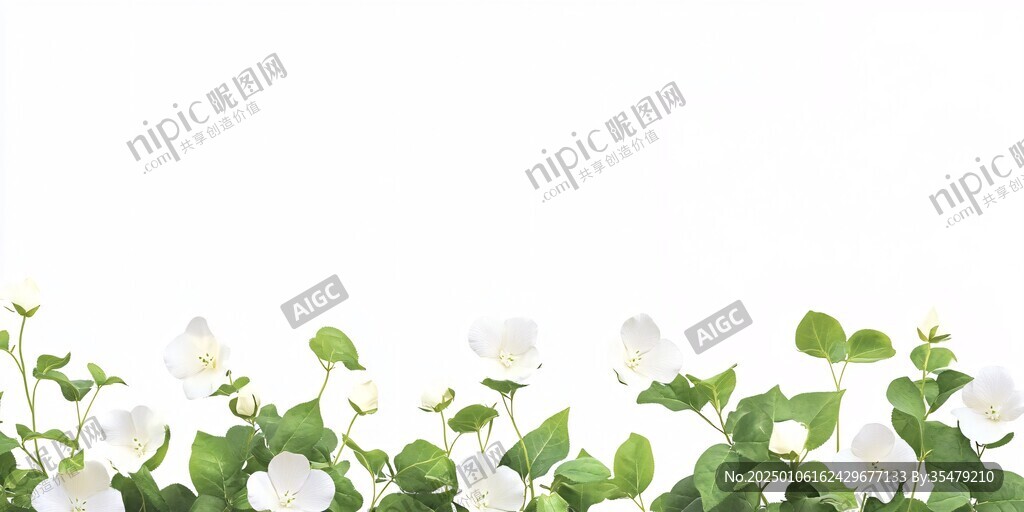 水彩四照花