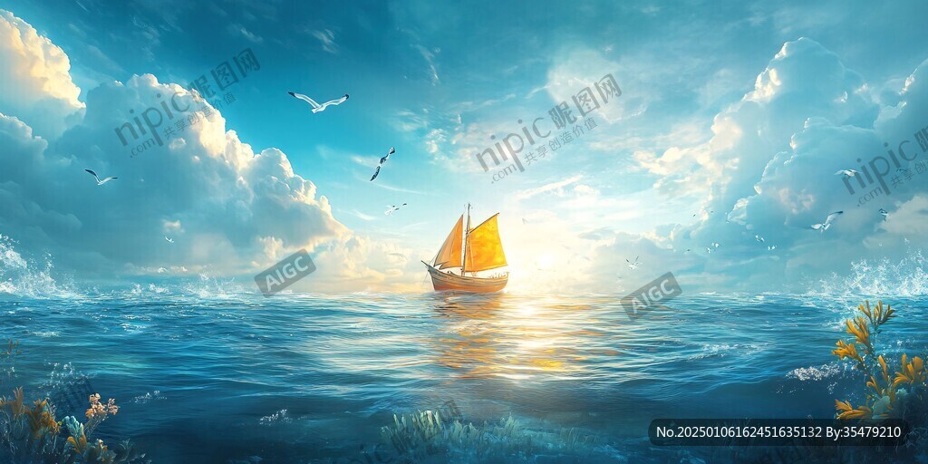 扬帆远航背景