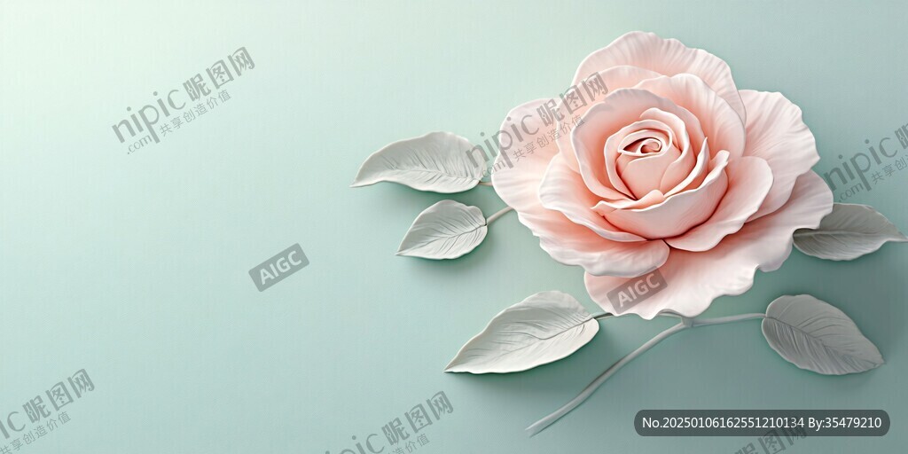 3d简约花