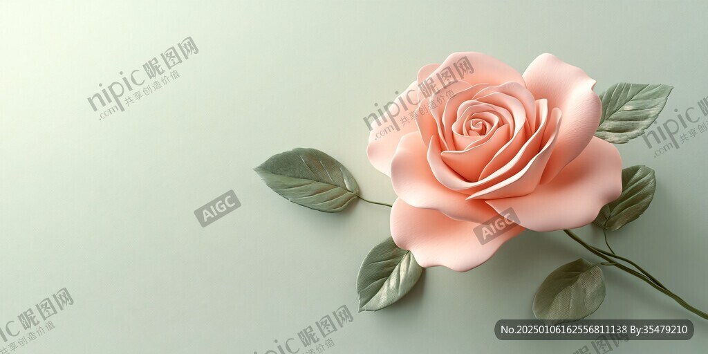 3d玫瑰花