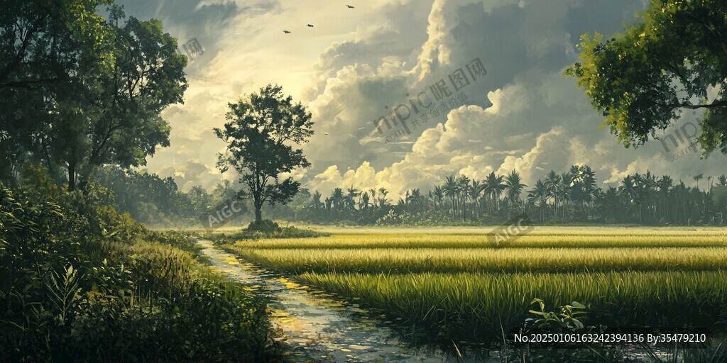 唯美农村场景
