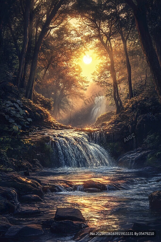 梦幻仙境溪水