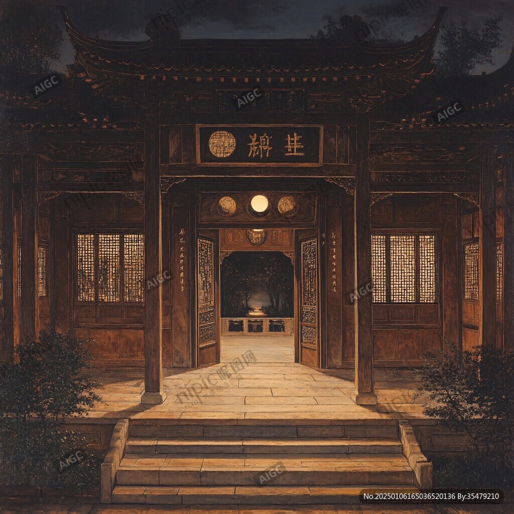 天一阁插画