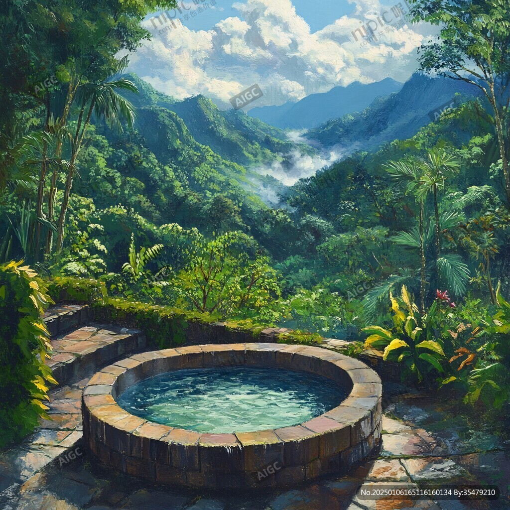 雨林浴缸