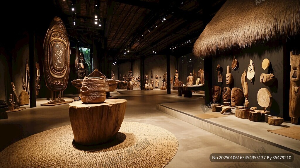 原始部落展示设计