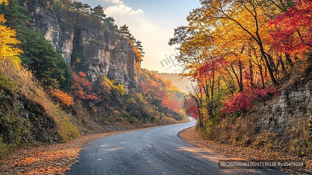 山路秋色