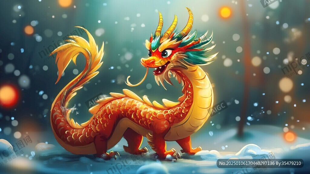 龙年横版插画