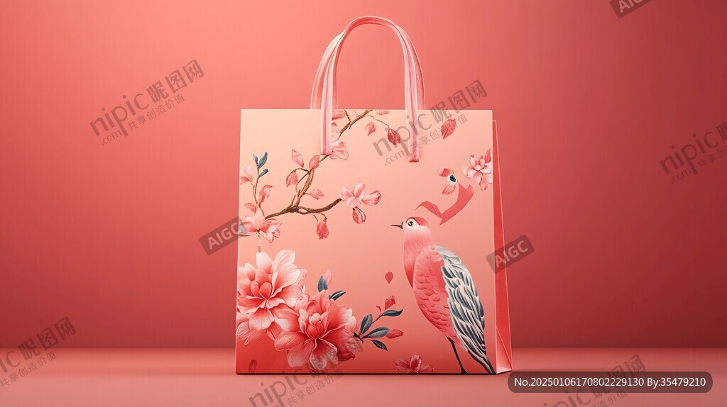 花鸟手提袋