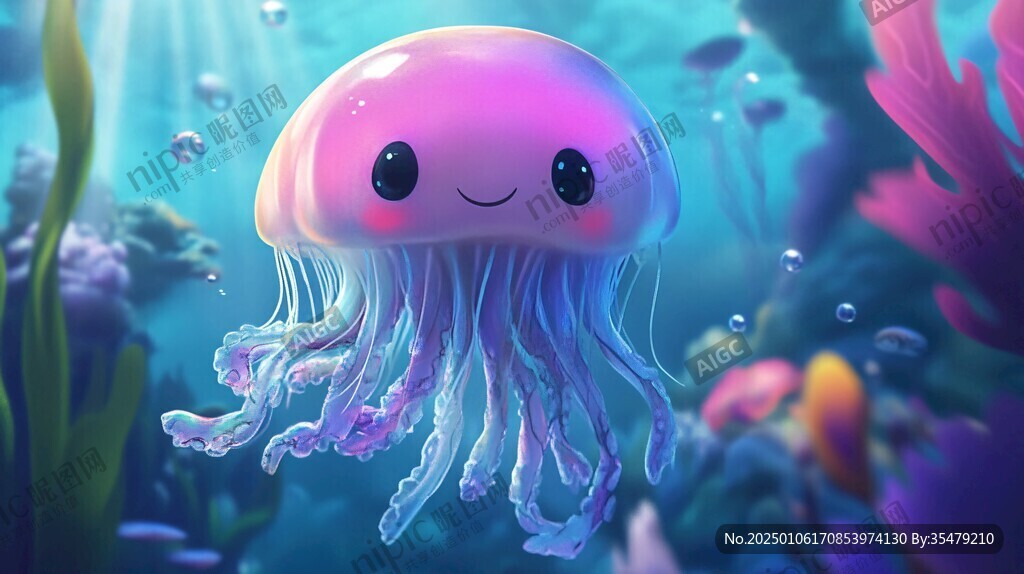 海洋生物梦幻水母