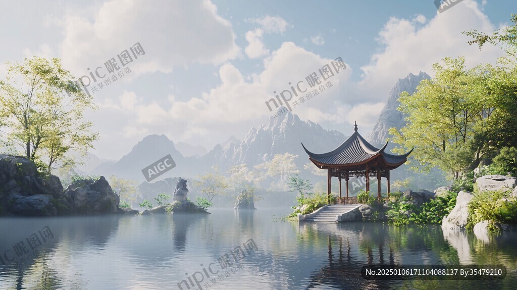游戏山水场景