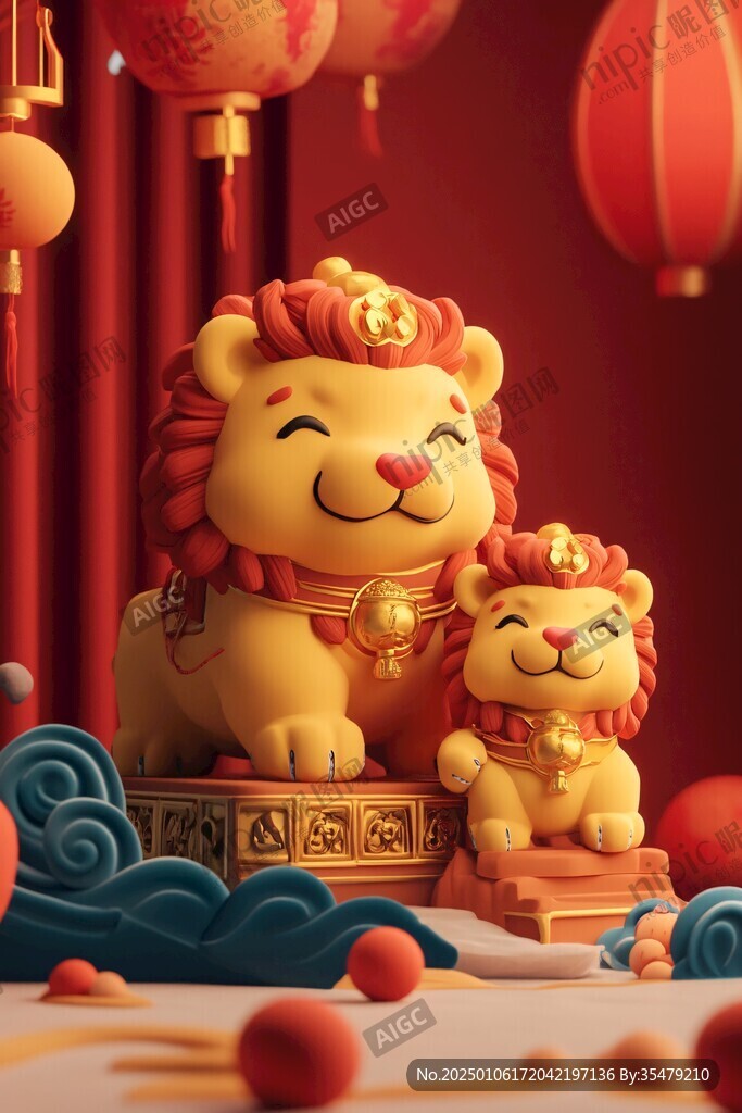 虎年春节新年氛围包装
