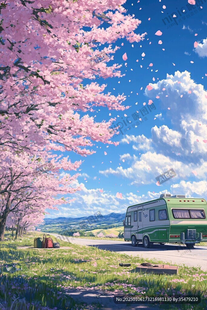 唯美踏青风景旅游
