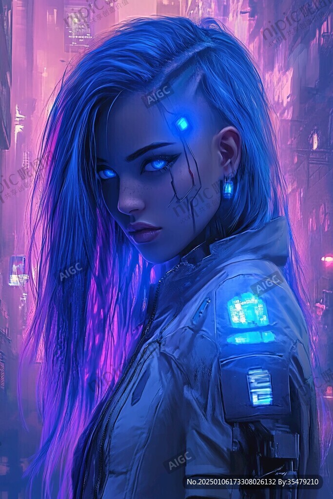 赛博朋克装饰画