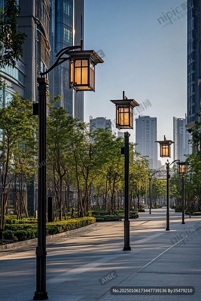 小区地面路灯