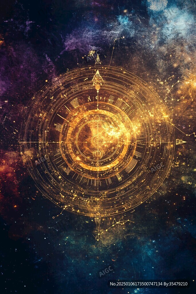 塔罗牌占星背景素材
