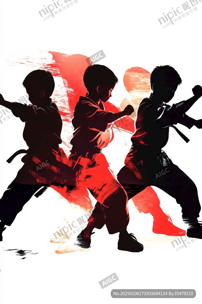 武术插画武术大赛