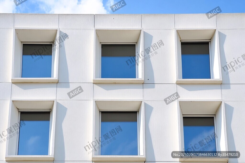 建筑外墙窗户贴图