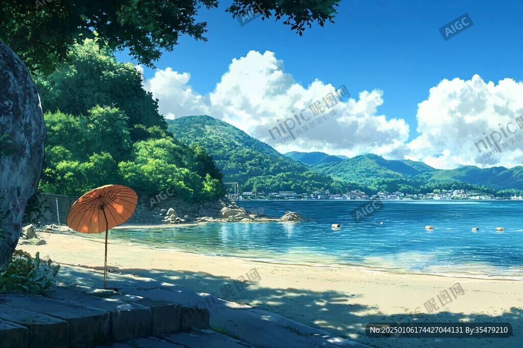 动漫海边