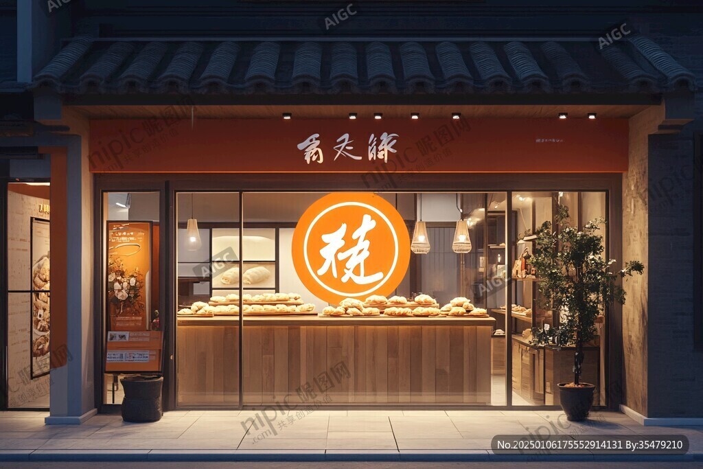 中式面包店