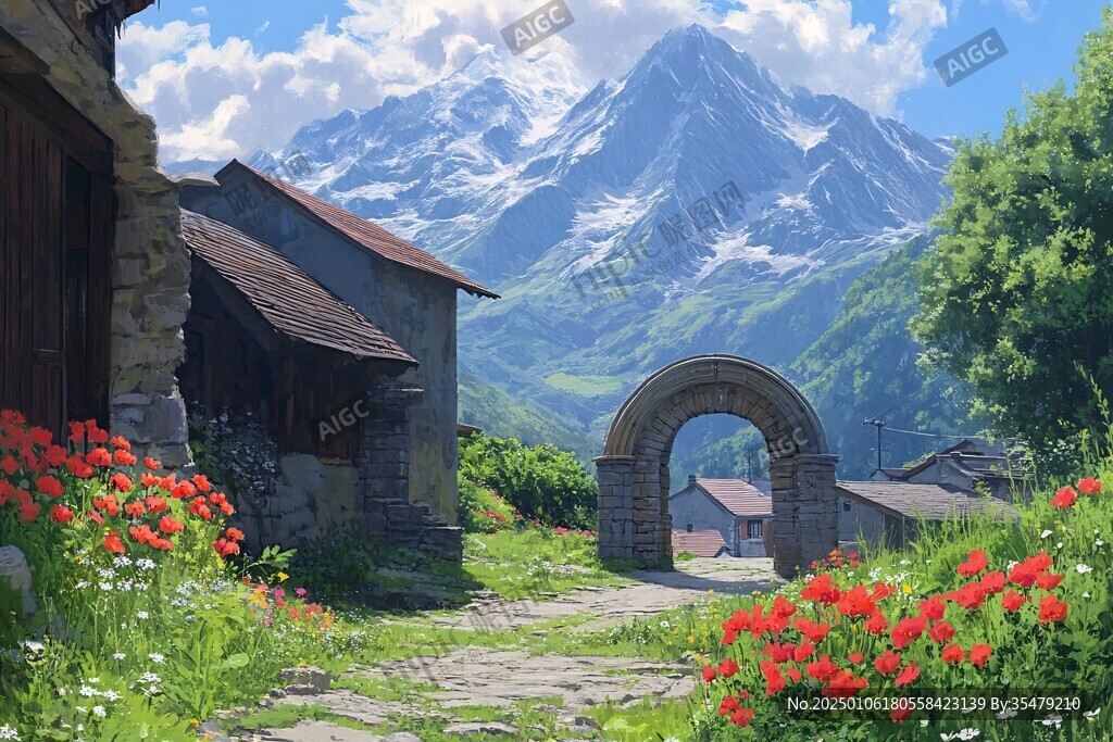 唯美农村场景