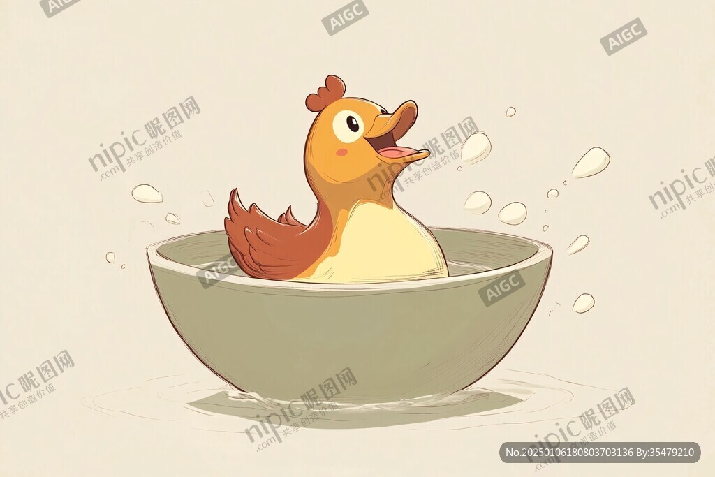 鸡汤插画
