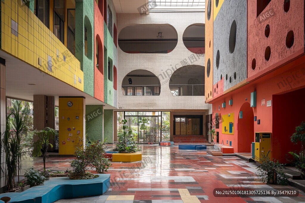 小学地面建筑装饰