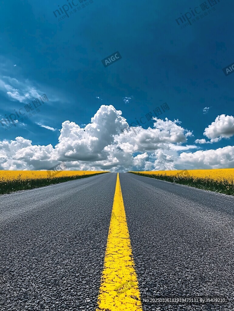 大路透视背景