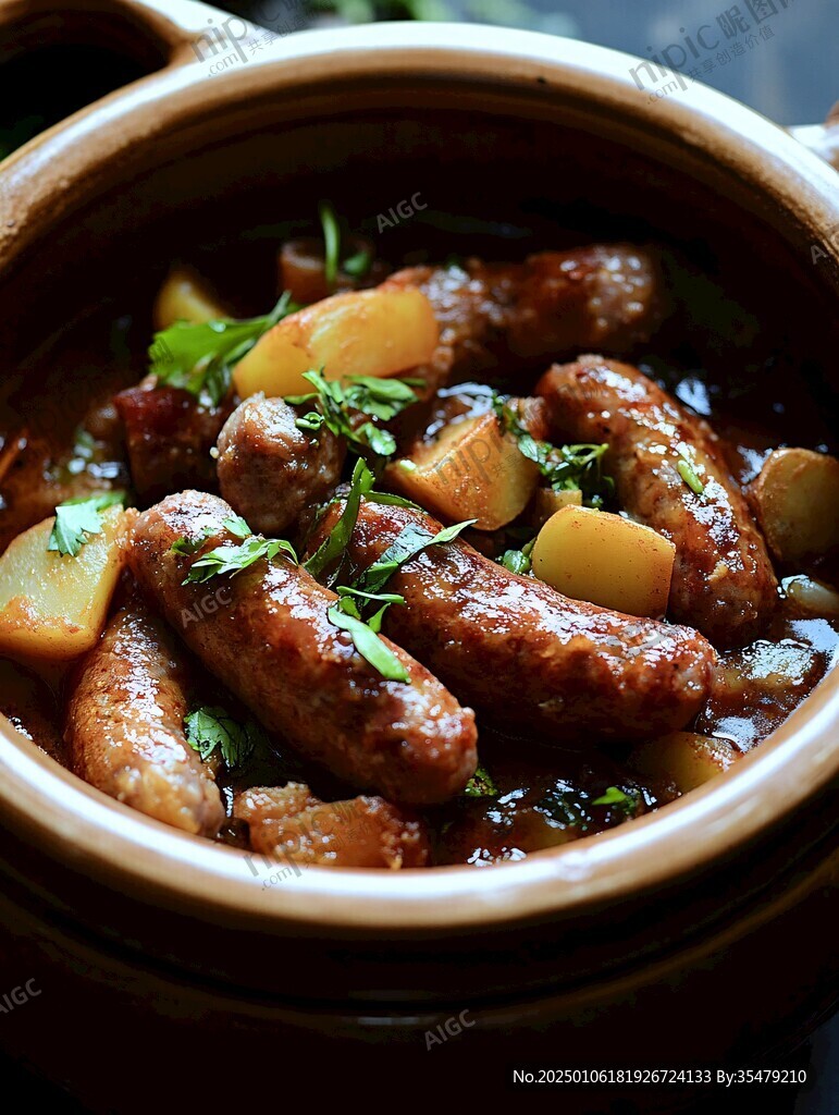 腩肉毛薯煲