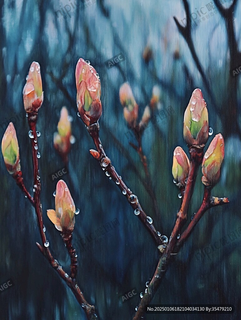 雨中木棉花