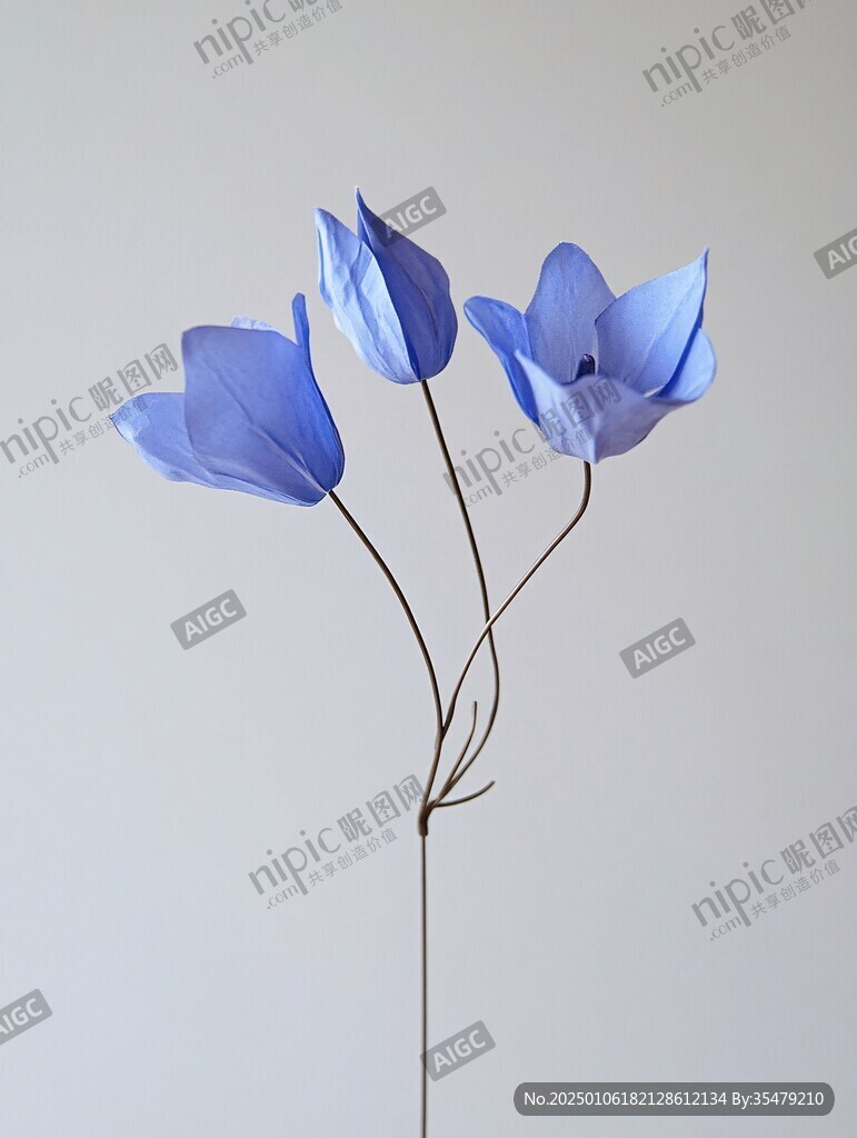 克莱因蓝色撞色花艺