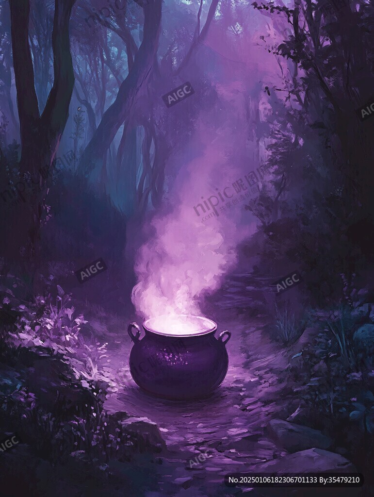 场景插画铁锅