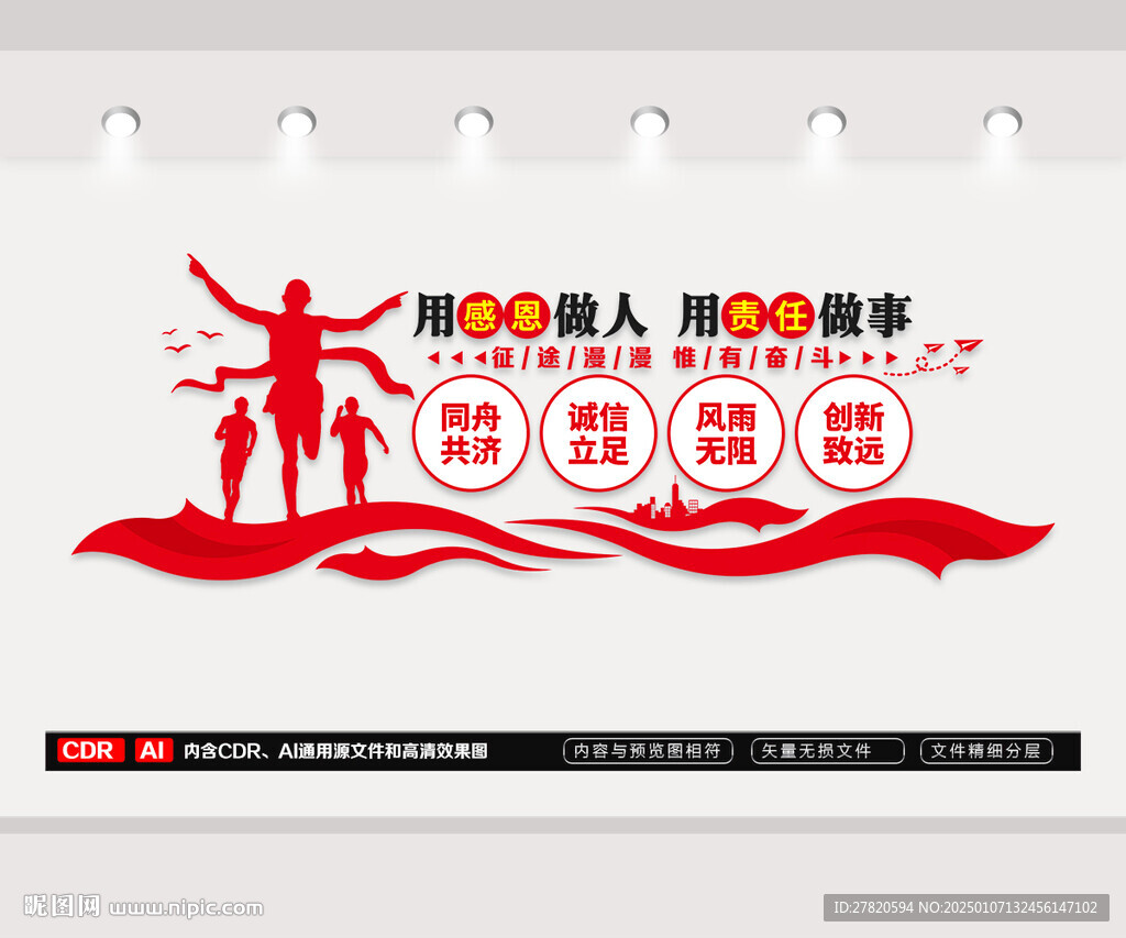 企业标语文化墙