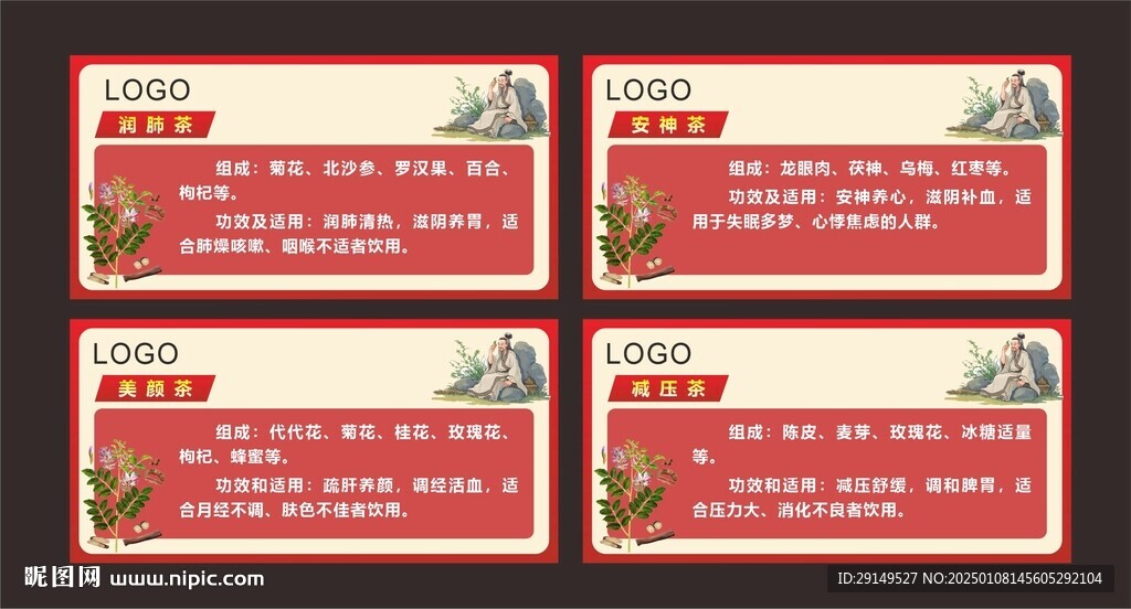 中医药贴纸