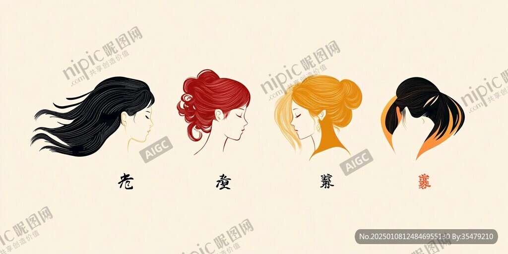 发型logo设计