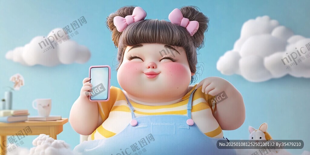 q版胖女孩