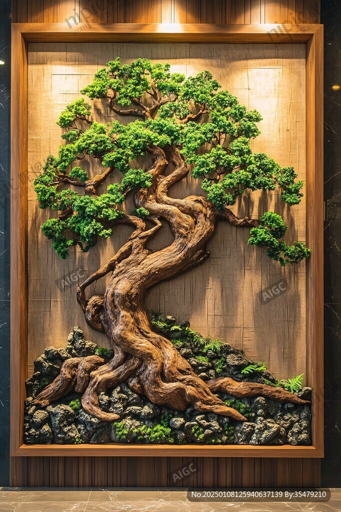 盆景背景墙