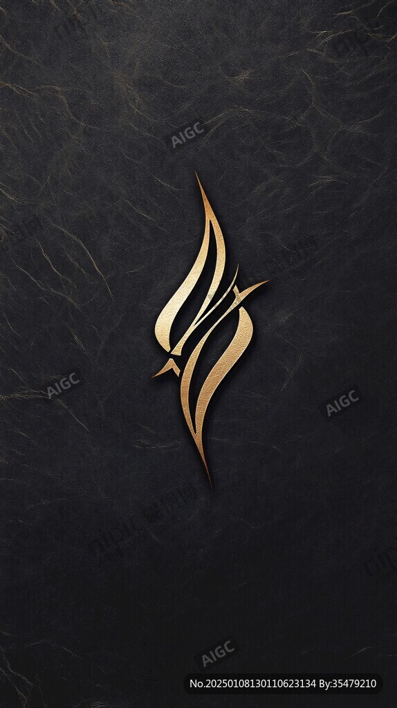 高端豪华金色logo