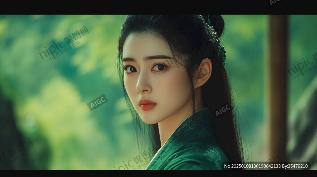 绿色古装