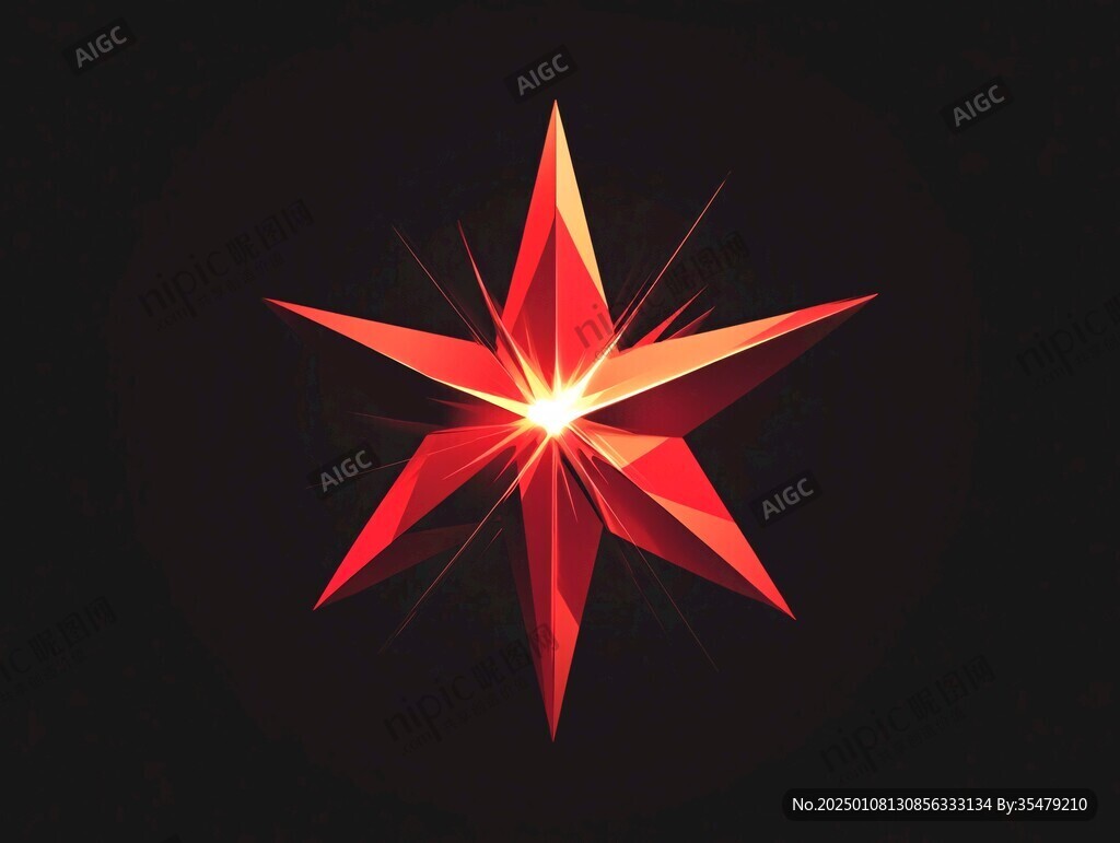 渐变五角星