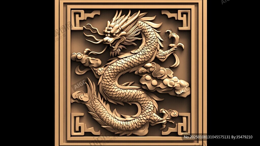 金色龙纹壁纸